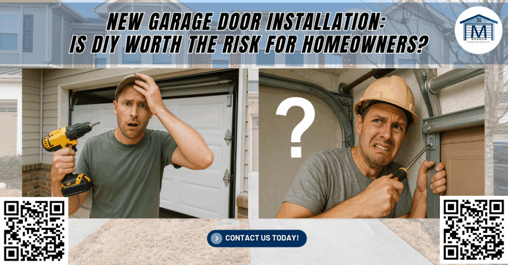 New Garage Door Installation: Is DIY Worth the Risk for Homeowners? - Magnum Garage Door Service, Inc.