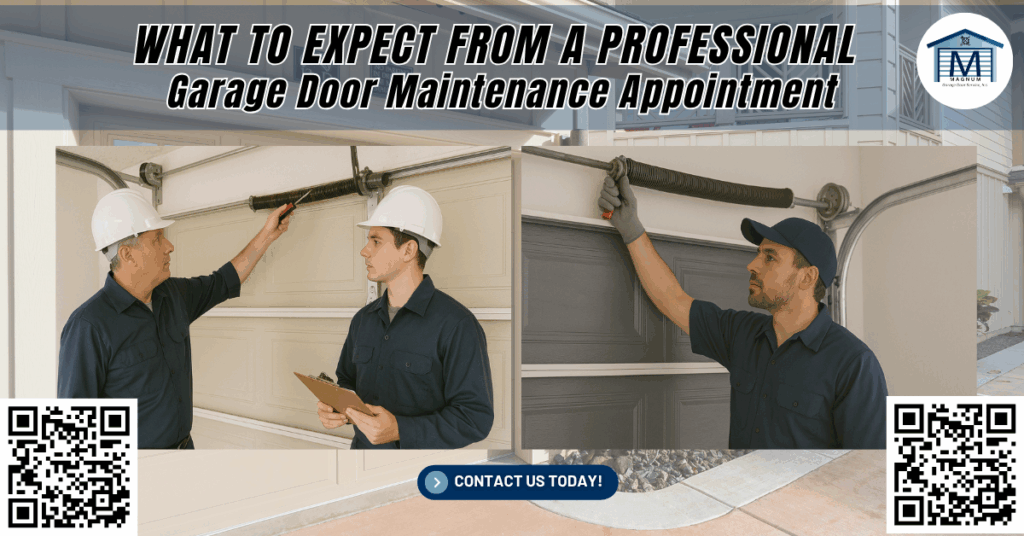 What to Expect From a Professional Garage Door Maintenance Appointment - Magnum Garage Door Service, Inc.