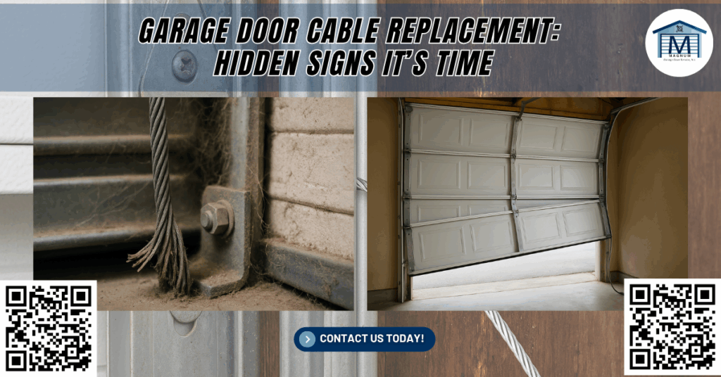 Garage Door Cable Replacement: Hidden Signs It’s Time - Magnum Garage Door Service, Inc.