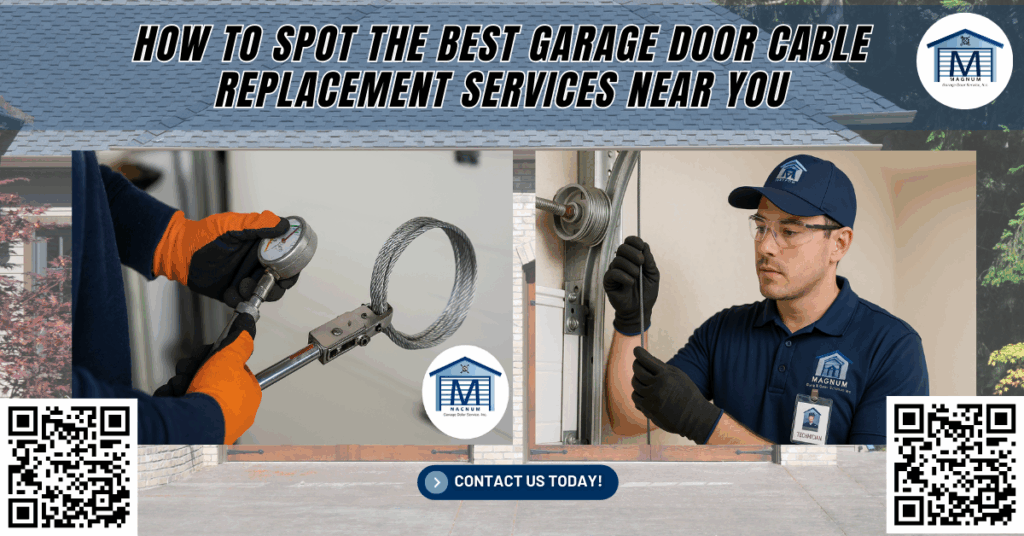 How to Spot the Best Garage Door Cable Replacement Services Near You - Magnum Garage Door Service, Inc.