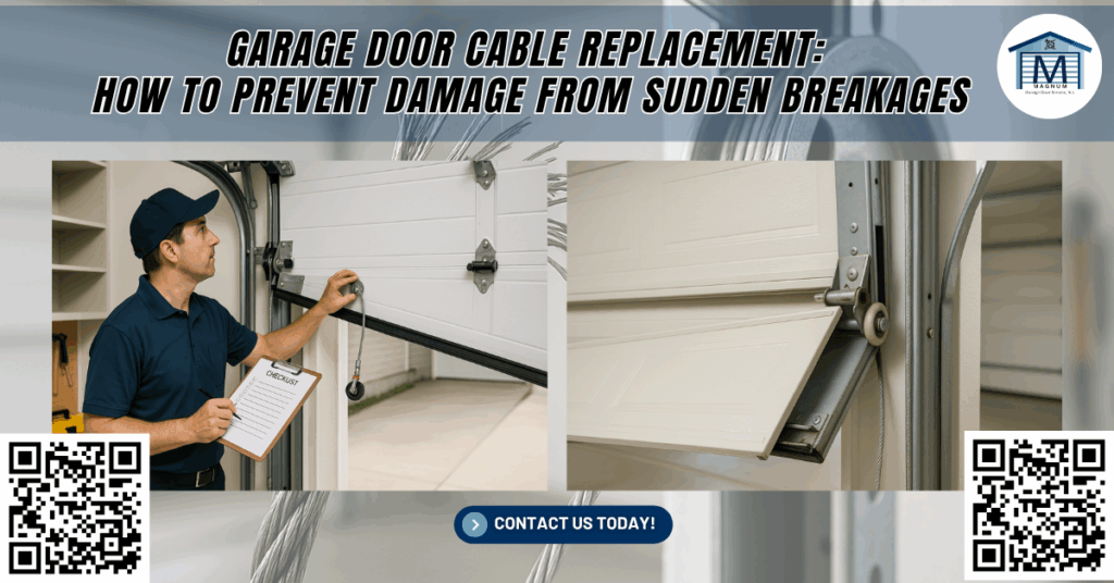 Garage Door Cable Replacement: How to Prevent Damage From Sudden Breakages - Magnum Garage Door Service, Inc.
