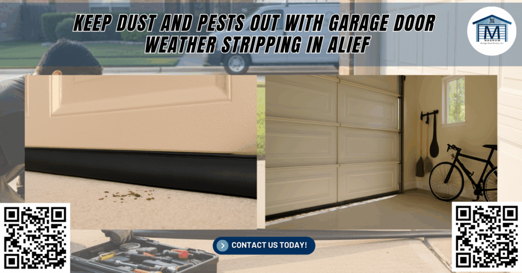 Keep Dust and Pests Out with Garage Door Weather Stripping in Alief - Magnum Garage Door Service, Inc.