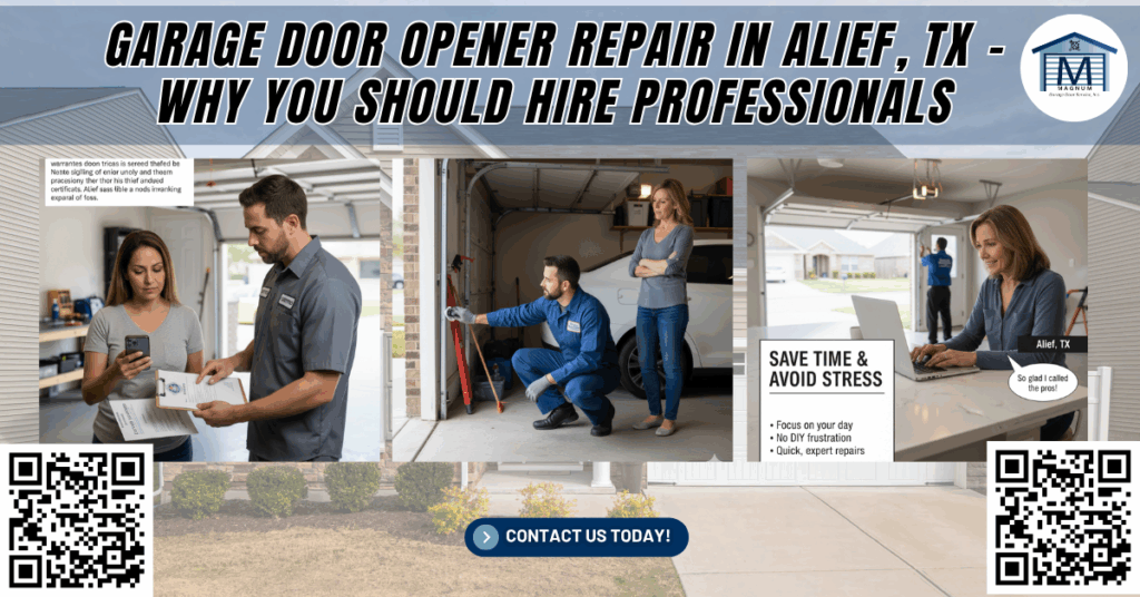 Garage Door Opener Repair in Alief, TX: Why You Should Hire Professionals - Magnum Garage Door Service, Inc.